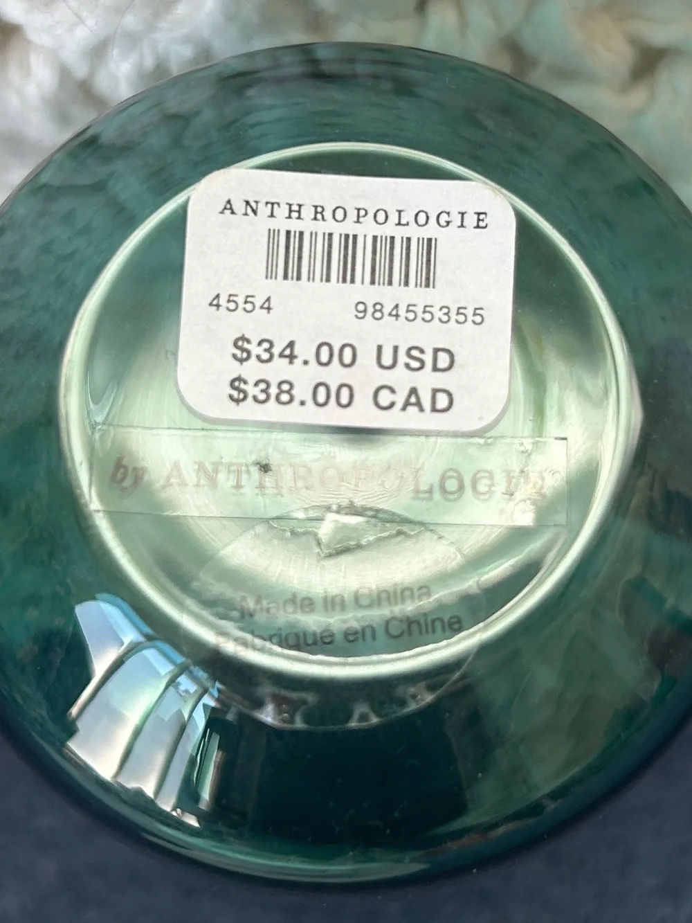 Anthropologie never used